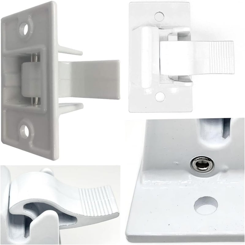 UYG for 3104653.005 RV Camper Trailer Bottom Mounting Bracket Awning Replacement Lower （White 2 pc - Image 5